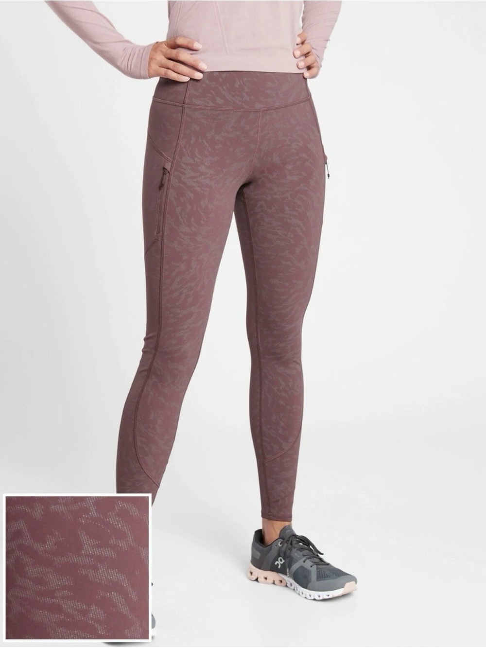 Athleta Rainier Reflective Printed Tight SIZE XS